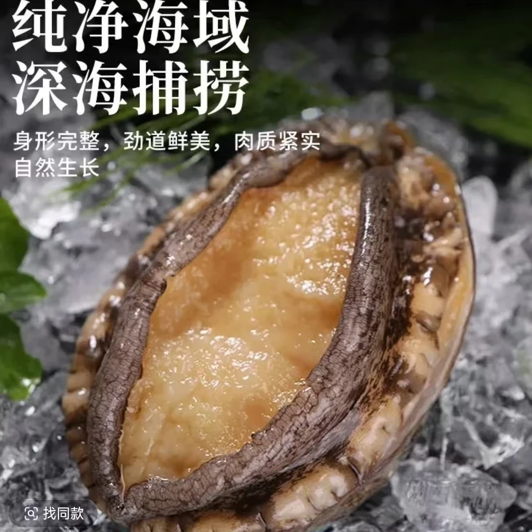 新鲜熟冻鲍鱼肉 活鲍处理加工 到手15-20只 大个头 500g/包