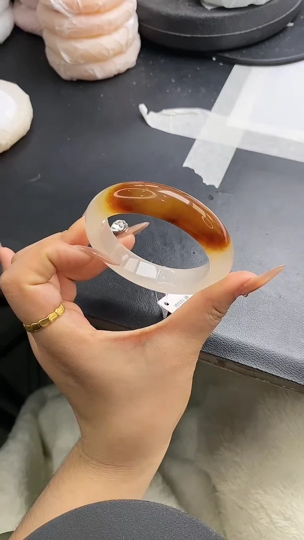 未镶嵌手镯石英质玉w72-HHB53+