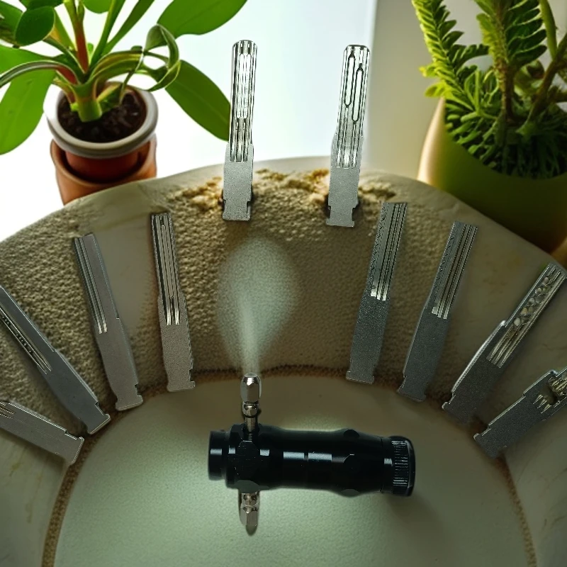 锁匠神器锡纸维修快开10件套五金用品送锡纸一瓶加一盒单双排开锁