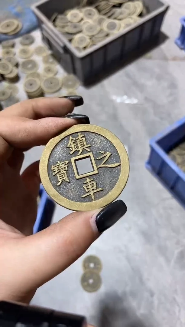 铜出入平安当代翻砂工艺品+手把绳