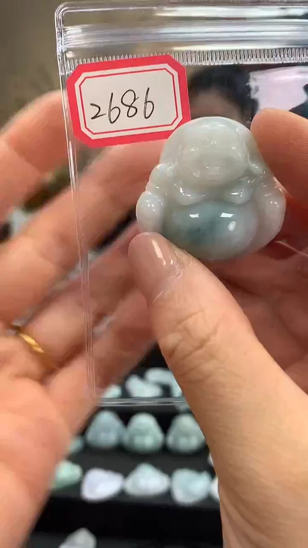 颈饰未镶嵌翡翠佛公2686