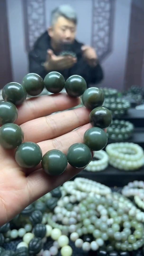 【闪购商品】和田玉手串未镶嵌且末蓝微糖卡20多样性拍一发一