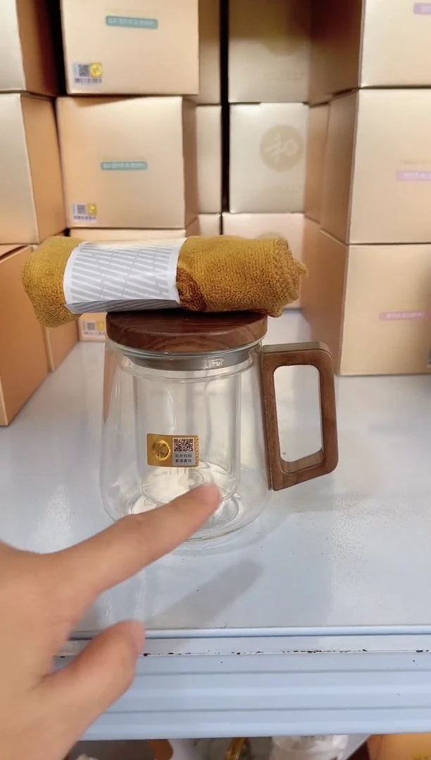 【闪购商品】禾器/木笙杯加茶巾。。