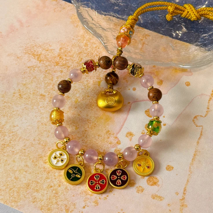 【昕昕严选】玉髓五路财神挂640JYX777