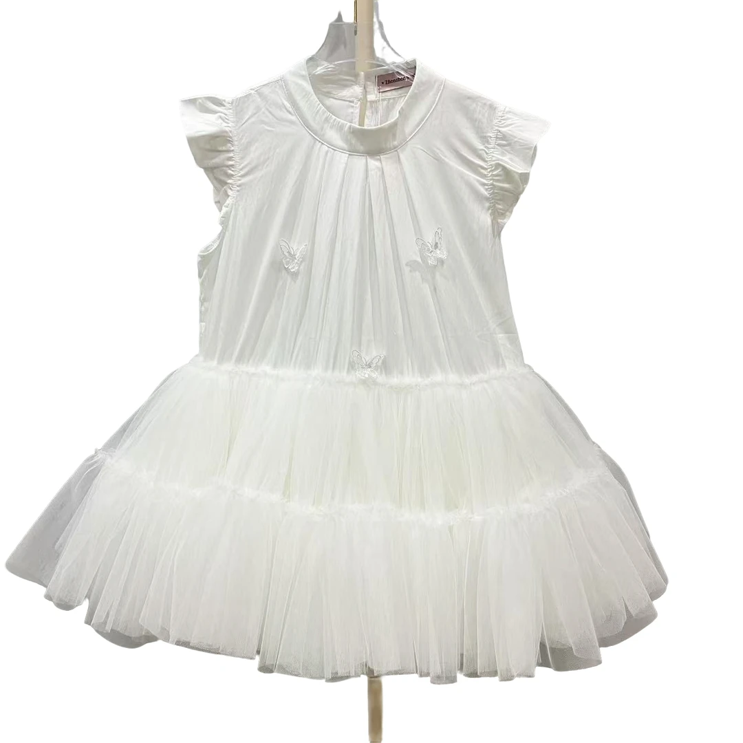 4471【珍珍优选】设计师新款拼接纱纱夏季无袖女装连衣裙