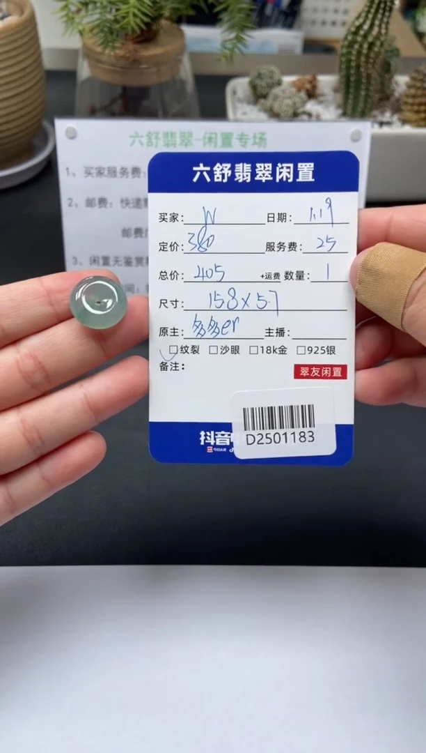 【闪购商品】翡翠颈饰未镶嵌D2501183