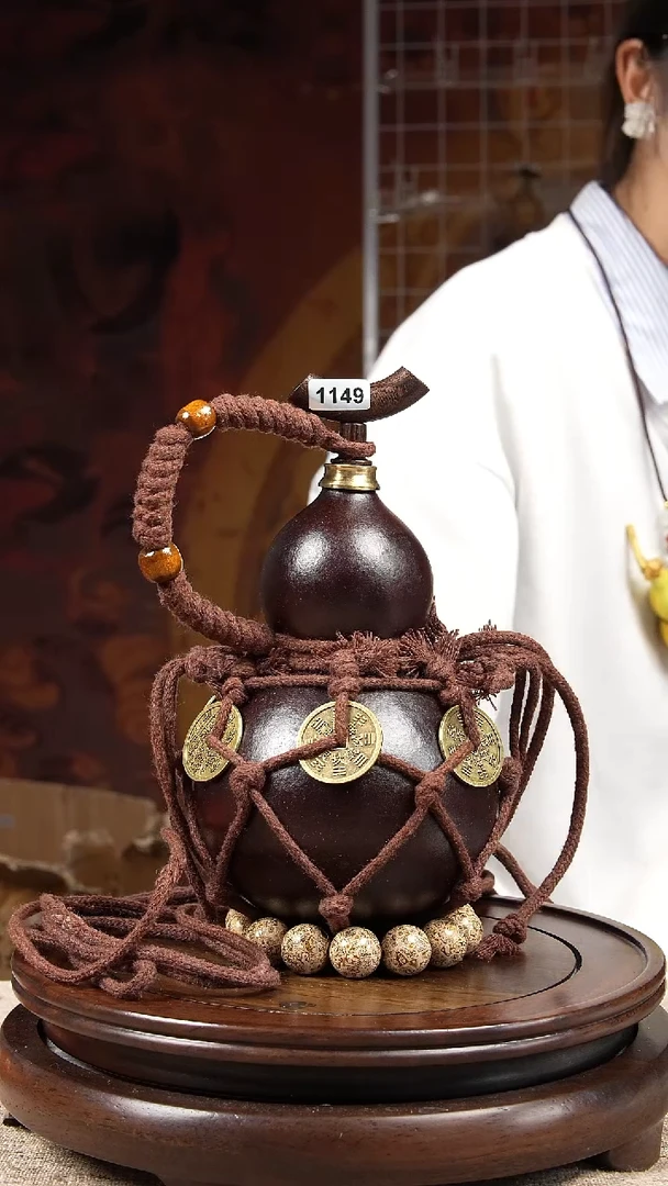 【闪购商品】1149大漆酒葫芦一物一拍【300ml】