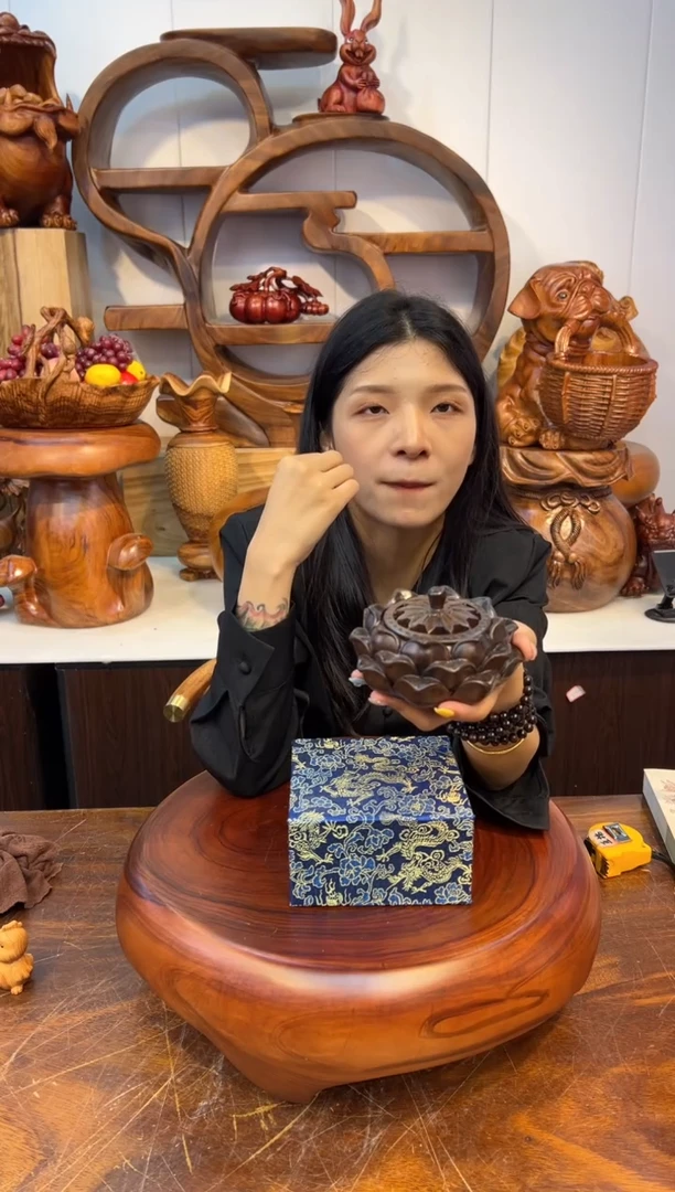 木黑檀材质创意香炉