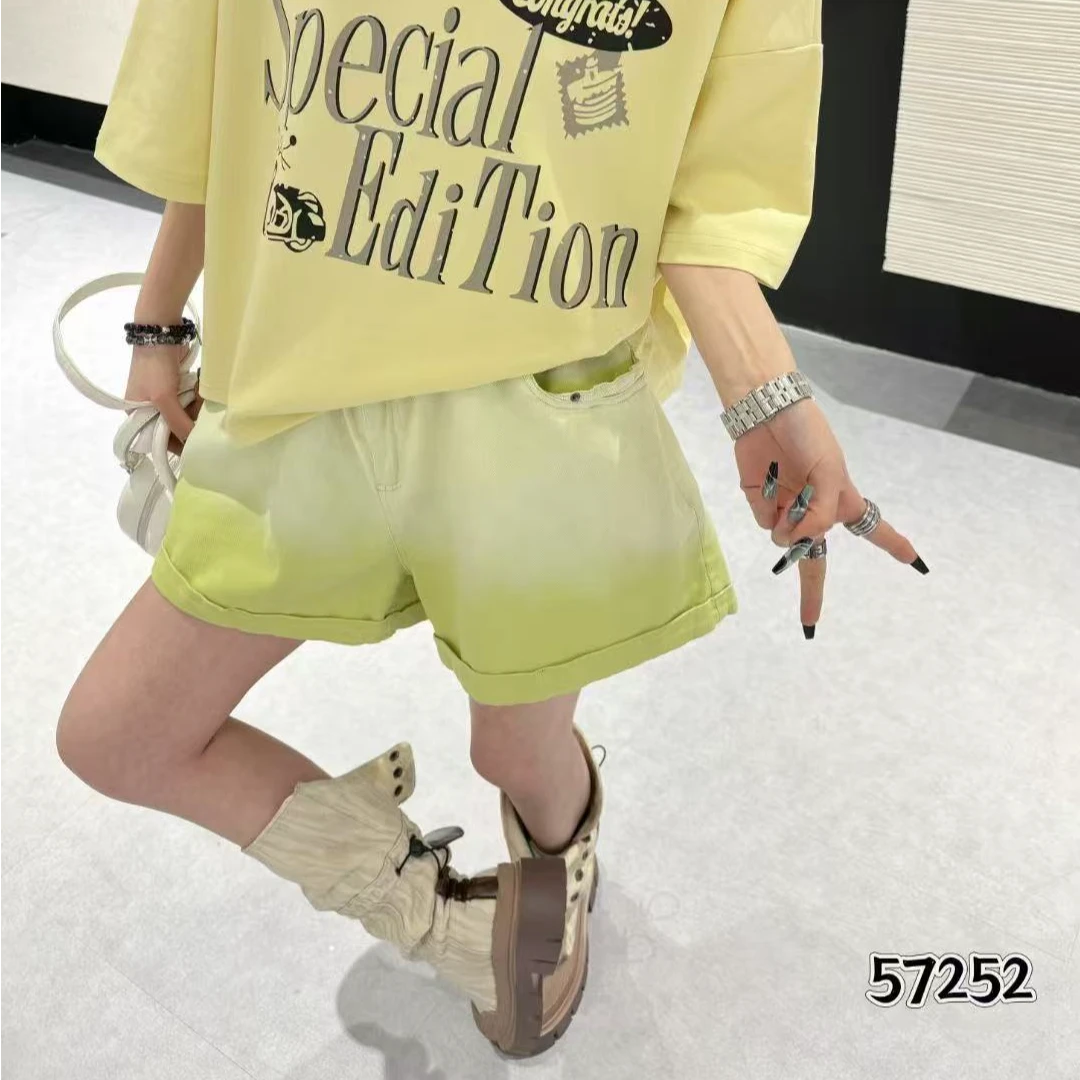 张肉肉56093大码渐变短裤