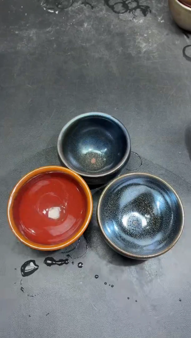 茶盏43三只微瑕