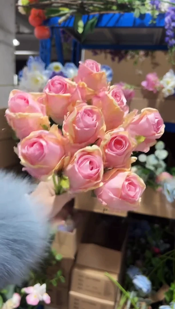 10枝粉色焦边泡泡