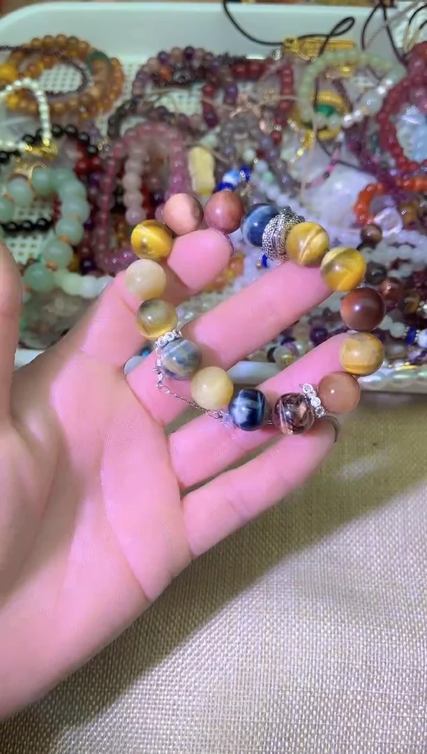 【闪购商品】木变石（虎睛石）手链未镶嵌多样性发拍一发一