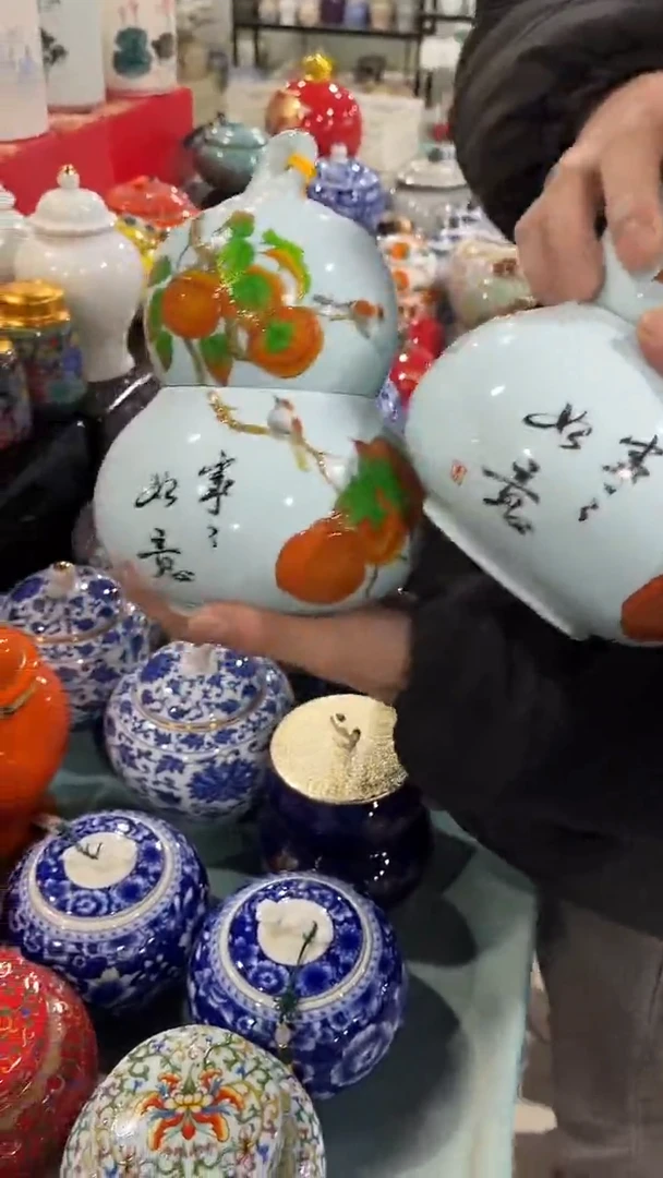 【闪购商品】摆件陶瓷茶叶罐存茶罐密封罐