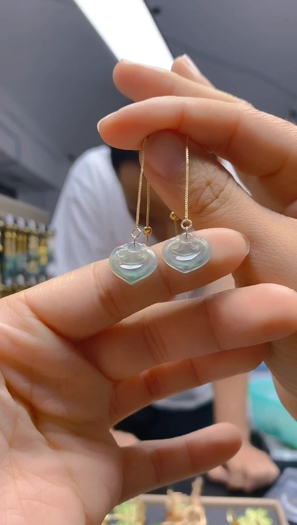 【闪购商品】翡翠耳饰合金0333翡翠耳线