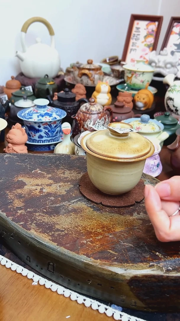 【茶瓷物语】柴烧盖碗