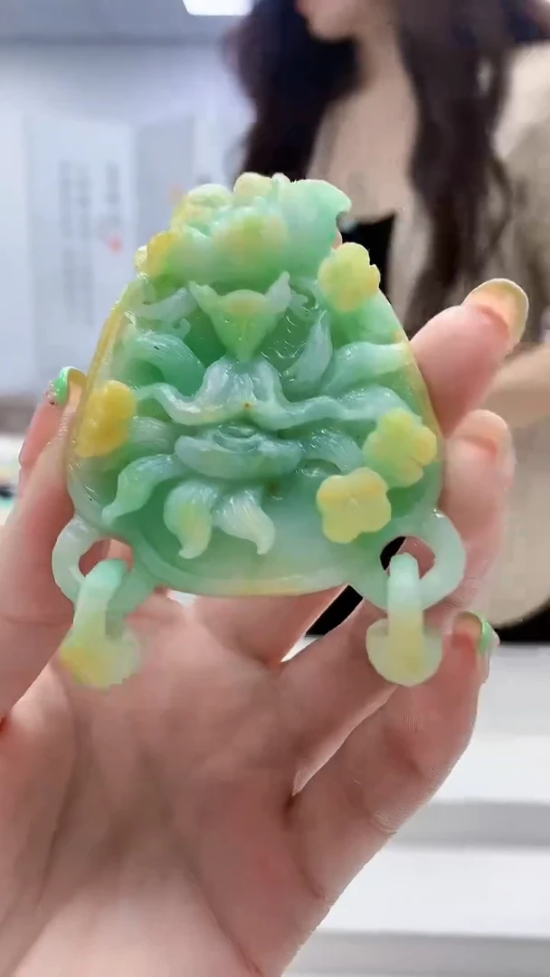 未镶嵌定制翡翠4829ry-毛货挂件100
