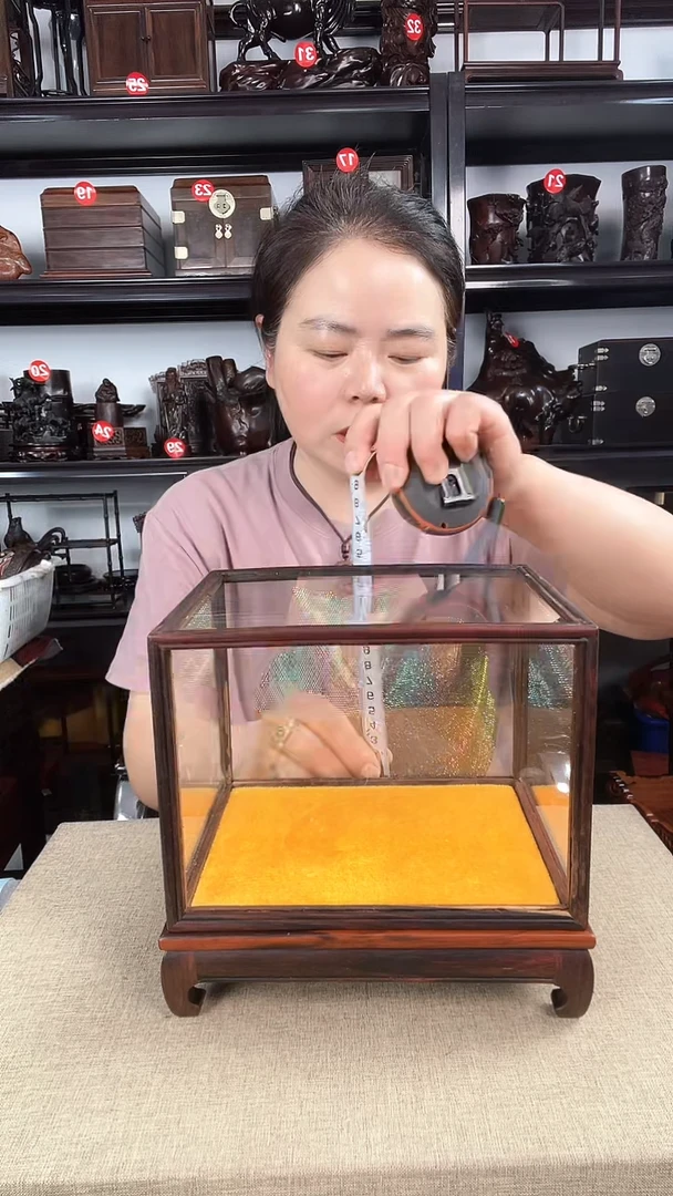 木玻璃罩2号老李红木工艺品