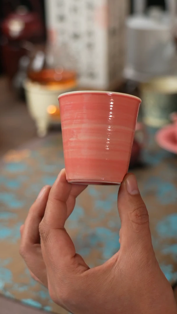 【闪购商品】粉引小可乐杯80毫升