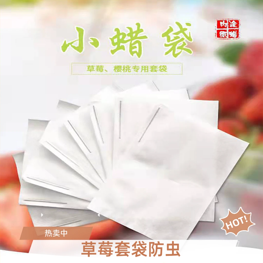 草莓防虫套袋樱桃袋育果小蜡袋无花果车厘子袋防鸟防水防病专用袋