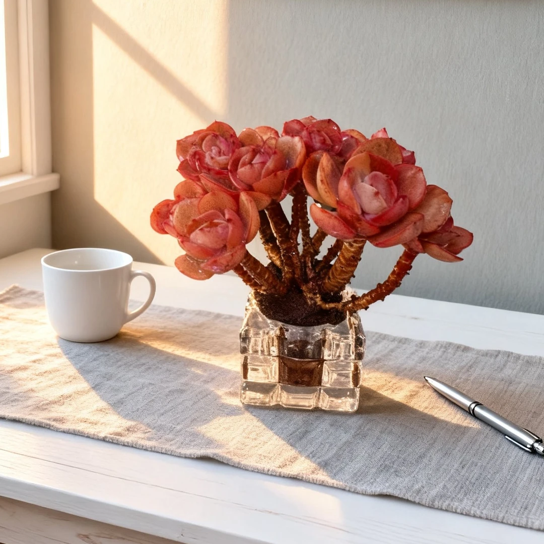 秀妍-无土多肉 拍1发2（随机赠送1棵）阳台植物盆栽办公桌宠