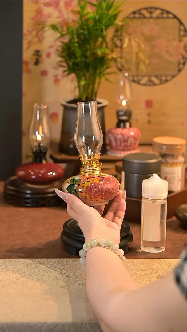 景德镇陶瓷油灯摆件