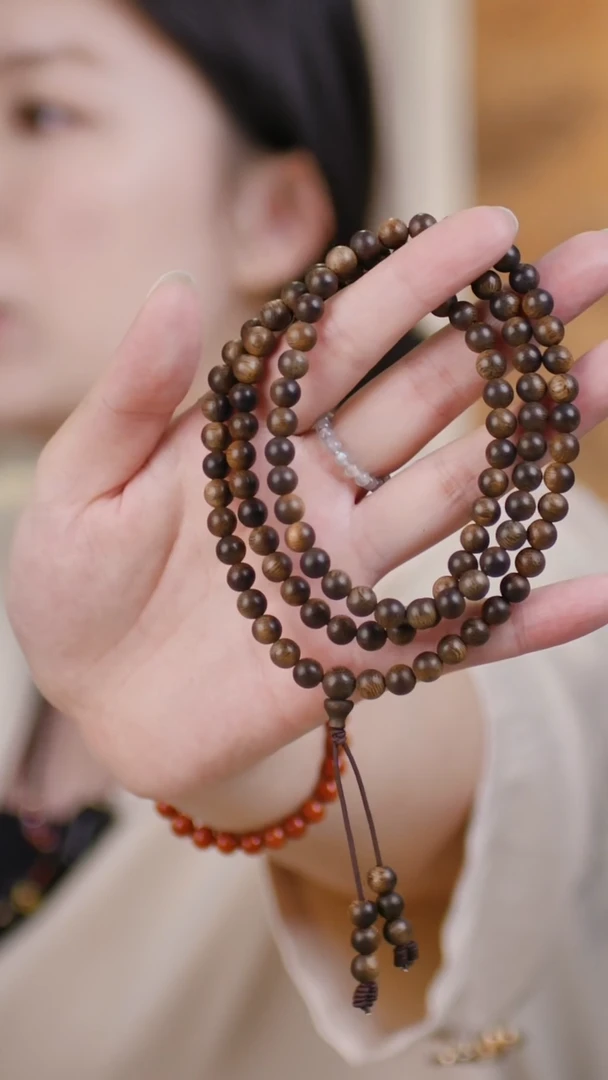 （全沉水-108颗0.6白奇楠越南芽庄）