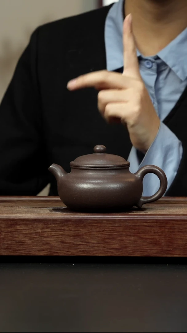 紫砂茶壶粗砂紫泥 仿古