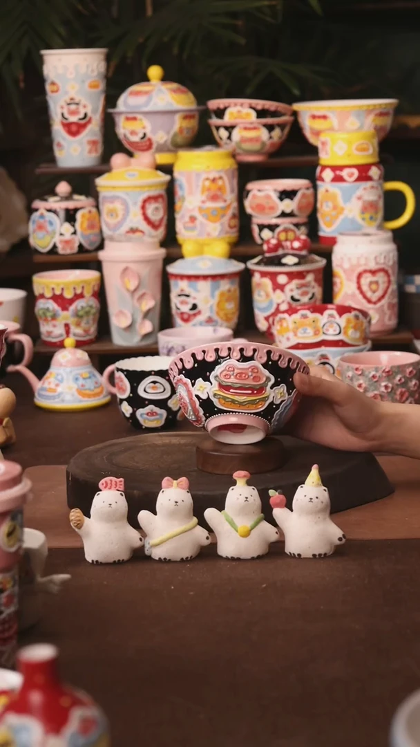 杯子景德镇原创手作陶瓷