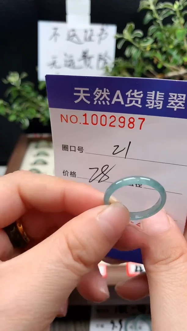 未镶嵌戒指翡翠21#