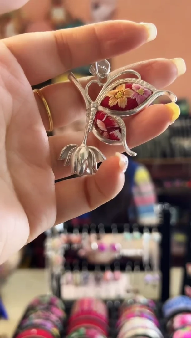 织绣艺枝独绣老绣饰品24