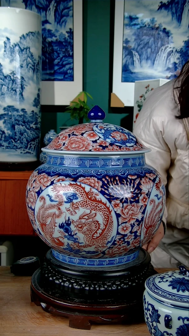 摆件陶三**人景德镇手绘陶瓷888