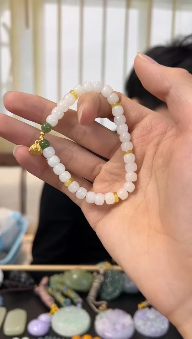 未镶嵌手串和田玉设计款卡6-591813