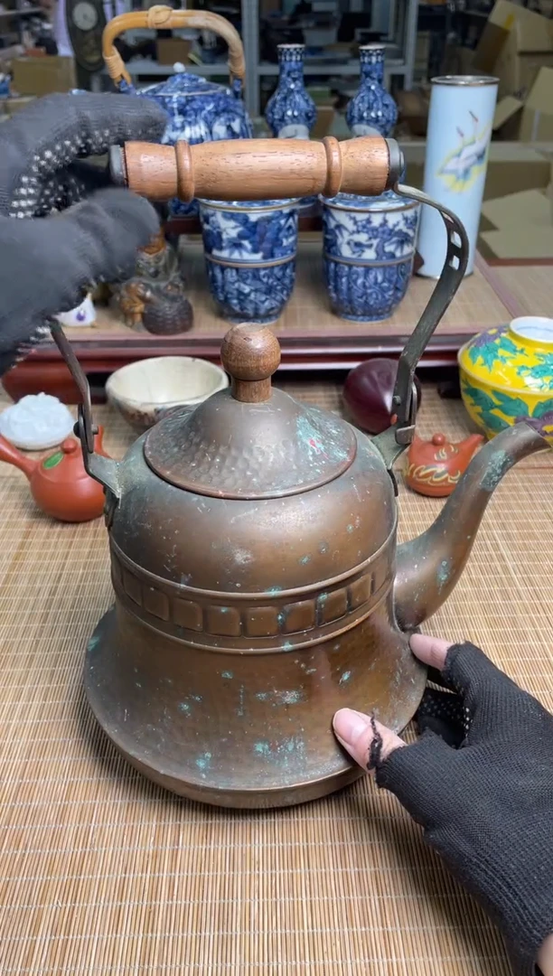 57号铜壶中古物品谨慎参拍直播链接