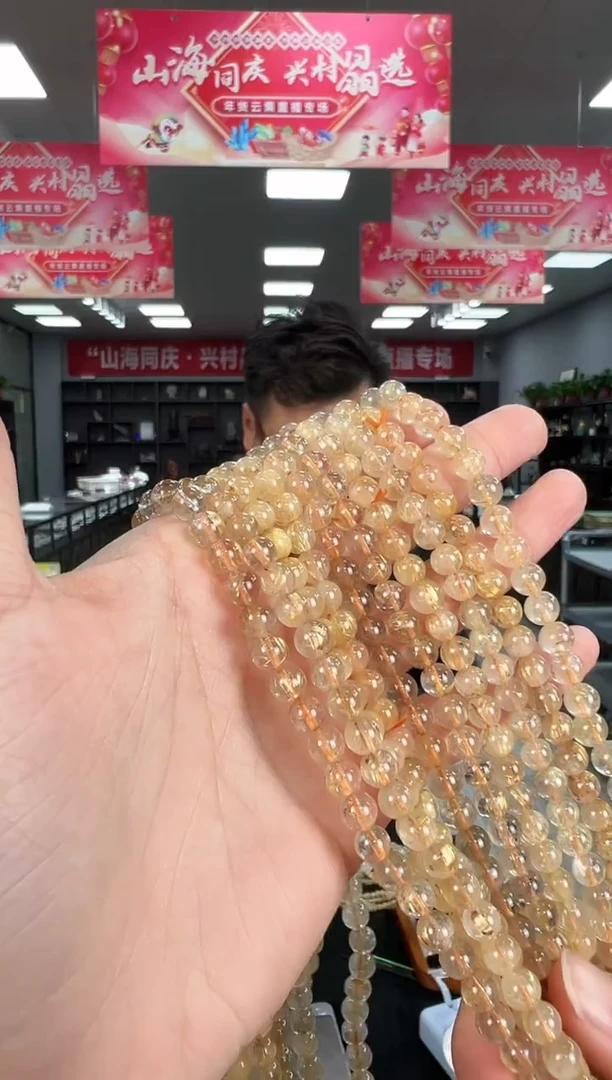 【闪购商品】水晶手链未镶嵌B41 CK406约6mm多样性发一件