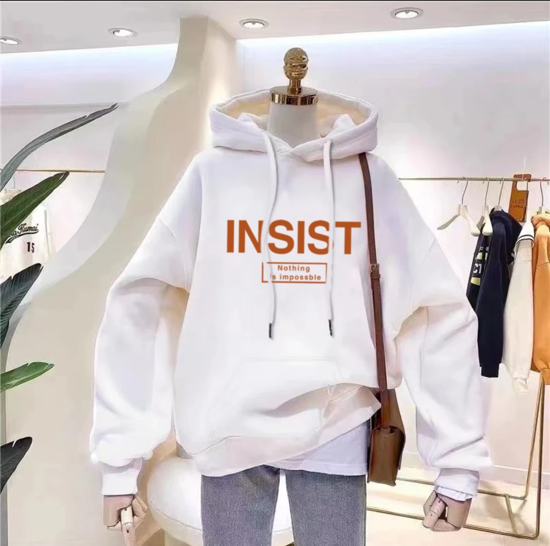 2025时尚百搭男女情侣款青春情侣ins连帽卫衣-INSIST字母
