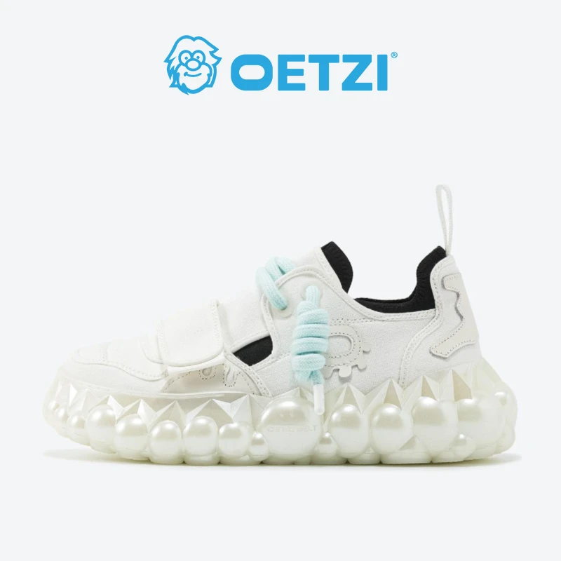 OETZI【融冰系列】冰人奥兹丑萌鞋冰融系列低帮小众休闲情侣白色