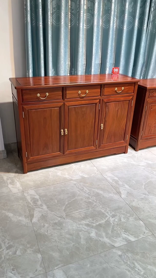 花梨木类成套家具餐边柜128*40*88