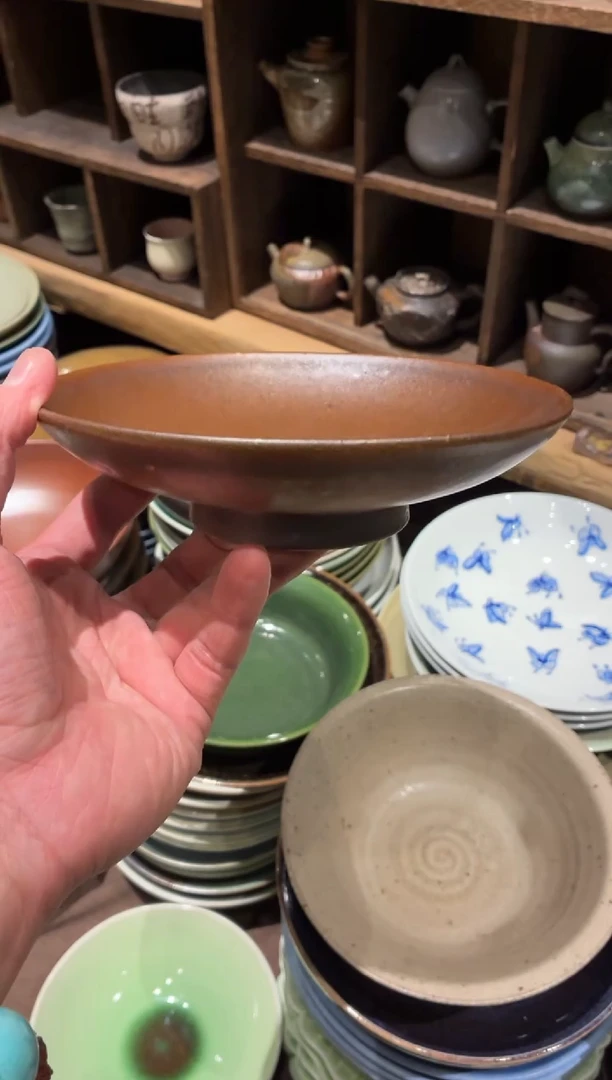 。7寸棕咖茶点盘(福利款)