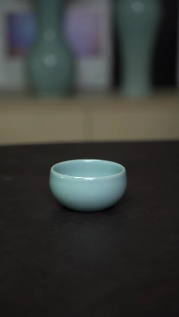 杯子瓷仿古禅定杯微瑕