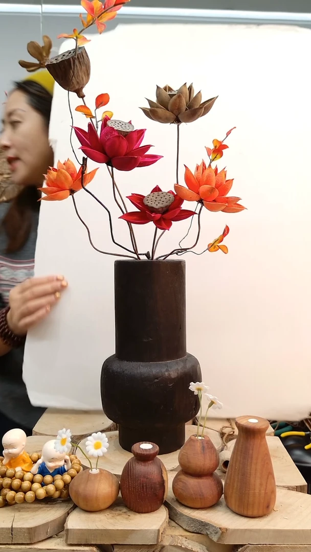 木木实木花瓶随机发一个