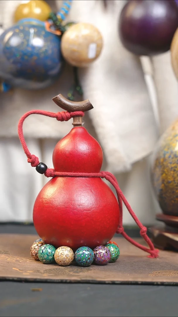 【闪购商品】XD280大漆酒葫芦不包手串及旋转底座