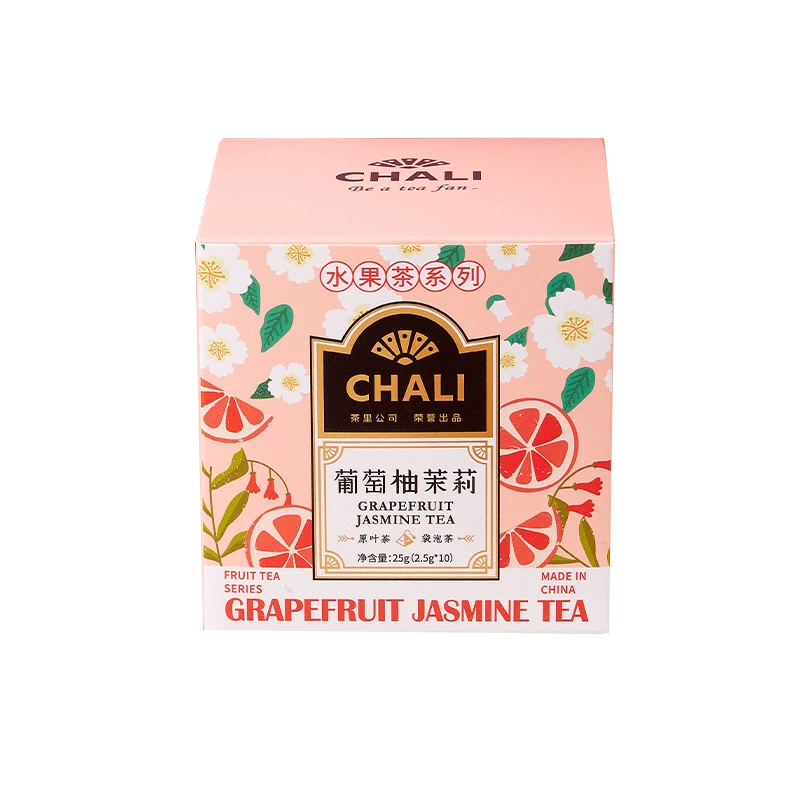 ChaLi茶里葡萄柚茉莉花茶25g/盒装包装 四季通用下午茶办公室早茶