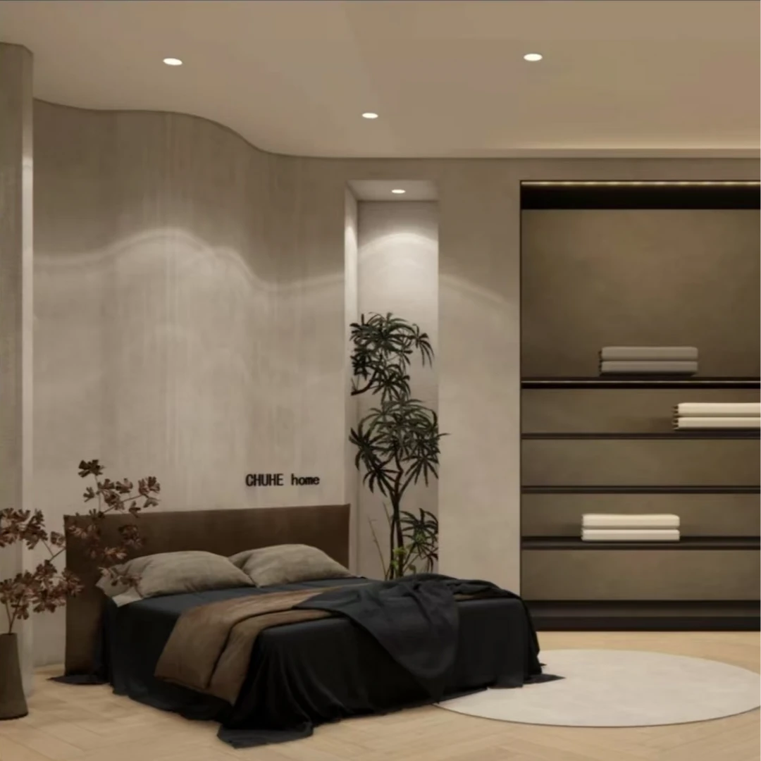 墨-全棉数码印花AB叉角四件套