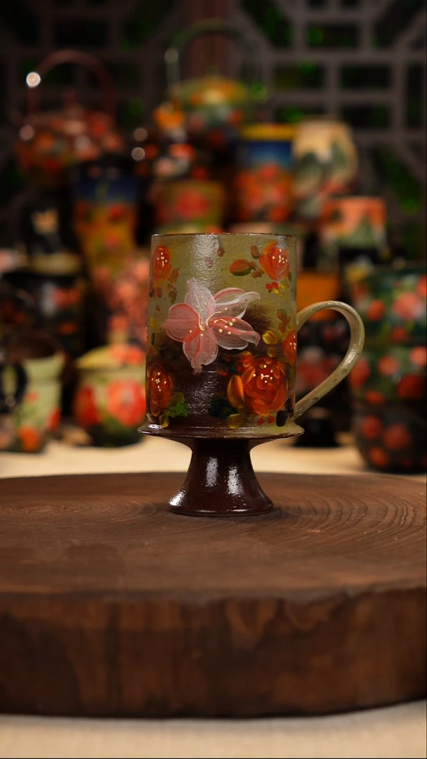油画   釉下彩    杯子