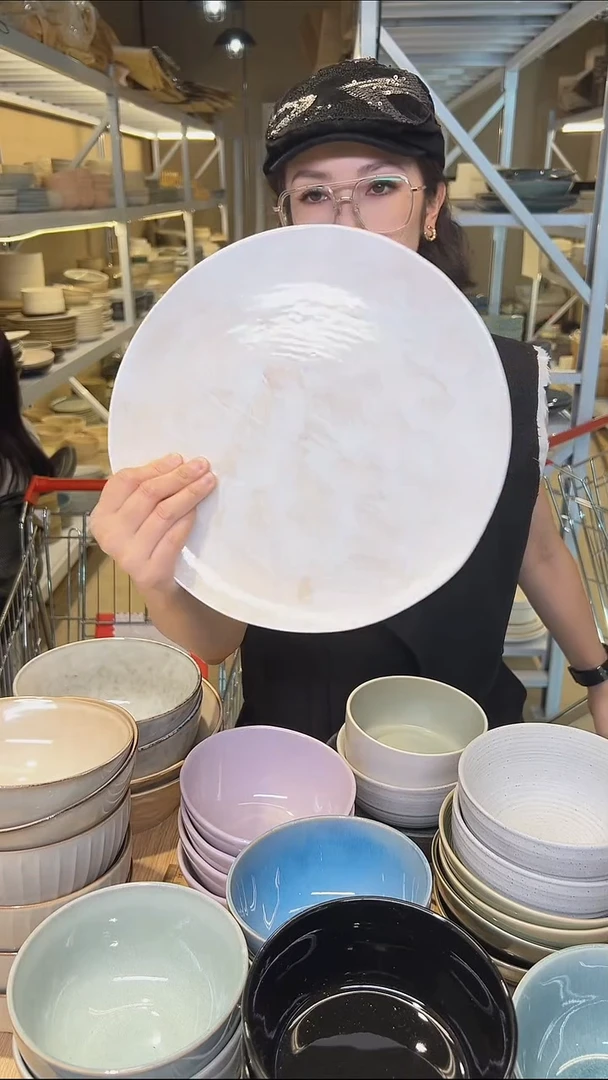 瓷38瑕疵高温釉下彩陶瓷餐具