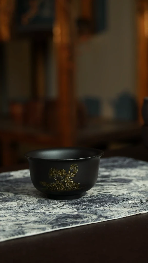 茶杯紫砂39号宜兴原矿紫砂作品