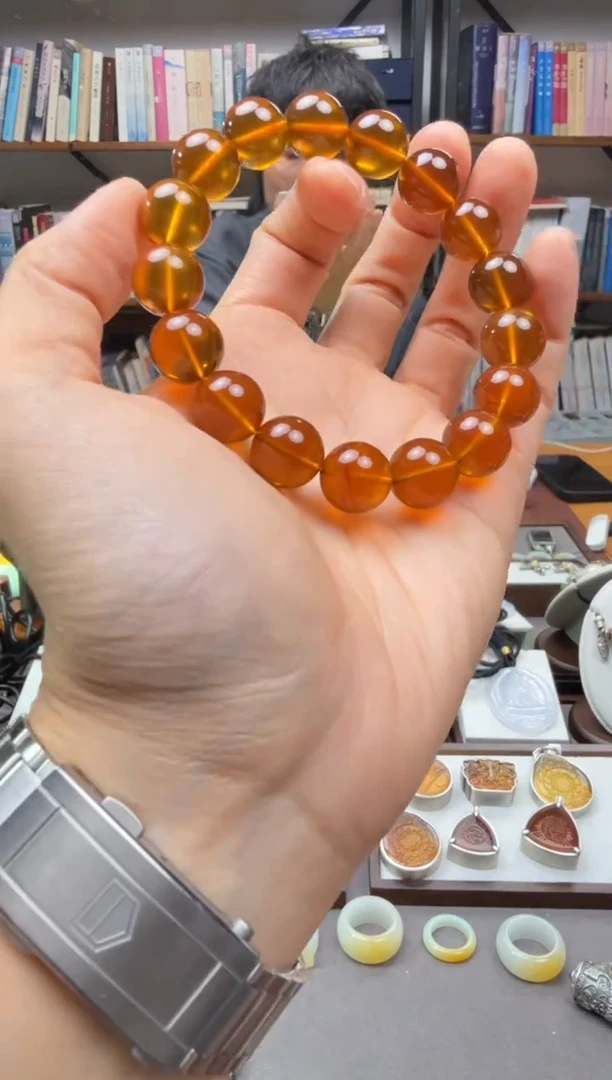 琥珀颈饰未镶嵌手串13.3