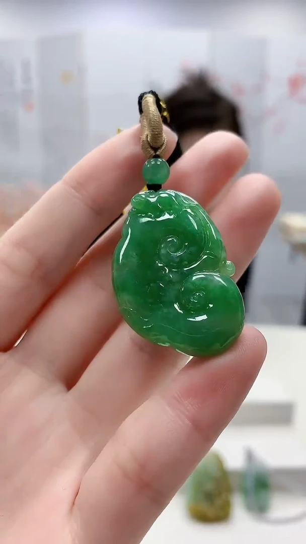 未镶嵌定制翡翠3099ry-毛货挂件82