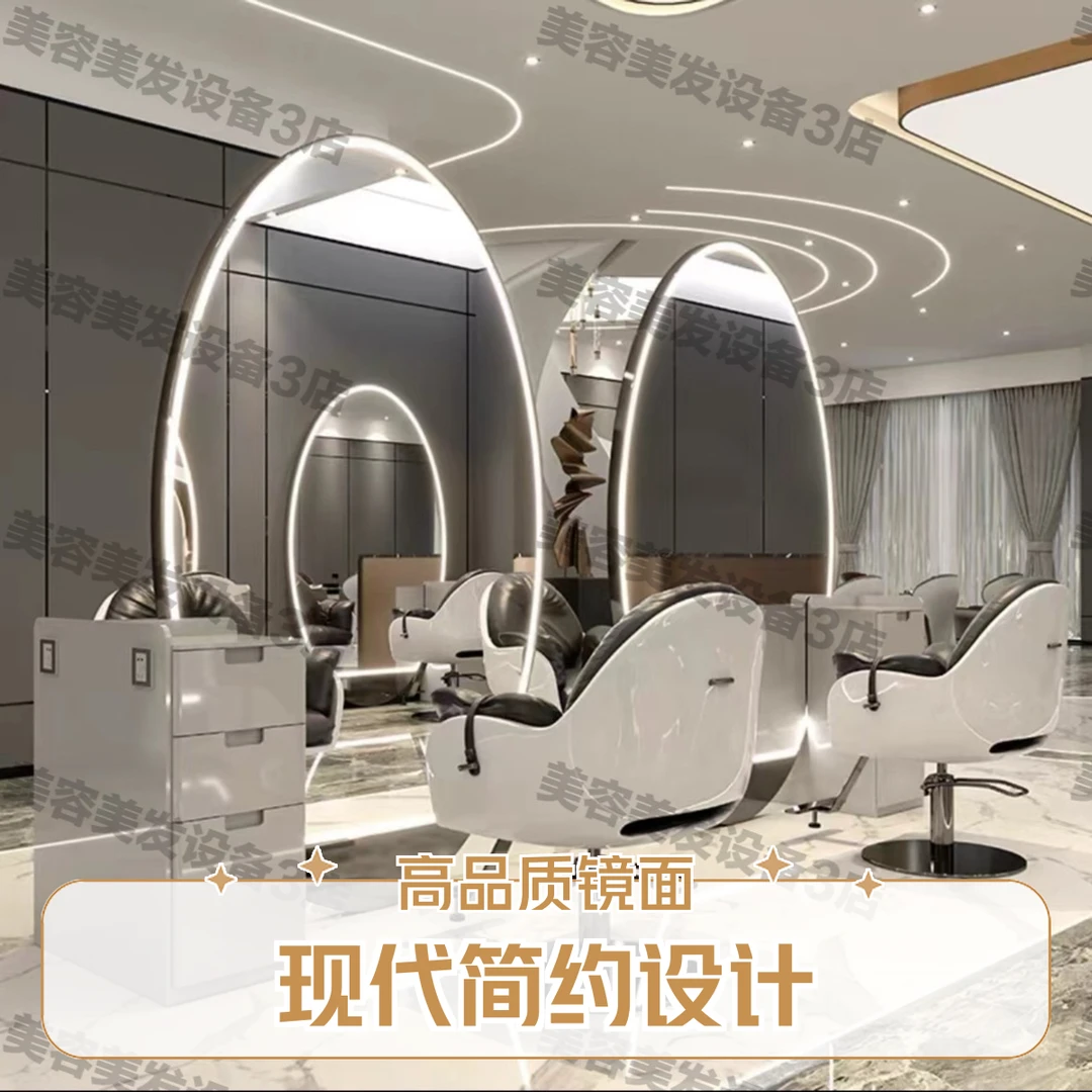 高档带柜单双面不锈钢网红定制落地潮店带灯展示无边时尚轻奢精选