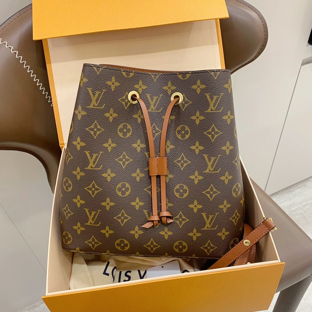 全新未使用 LouisVuitton/路易威登 老花焦糖棕水桶